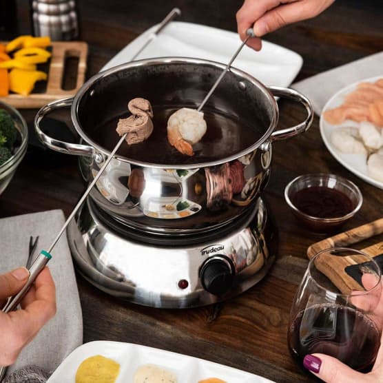 1 ensemble de poêle à fondue au chocolat, ensemble de fondue au fromage,  pot à fondue