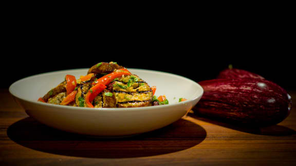 Salade d’aubergine à la marocaine