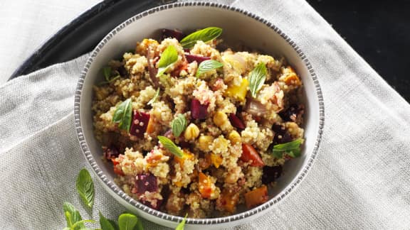 Salade de quinoa et légumes grillés