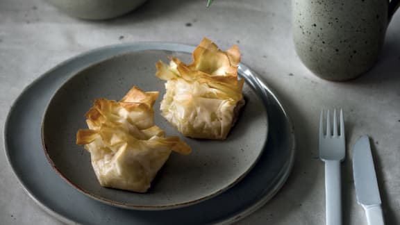 Baluchons au fenouil caramélisé et au fromage