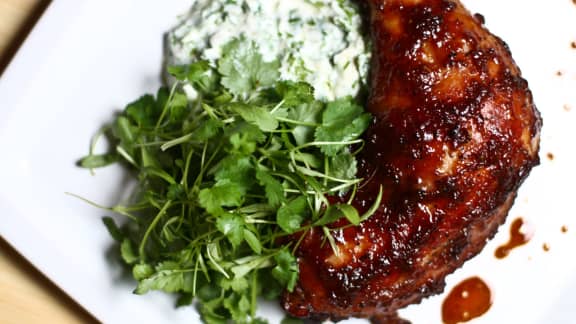 Lundi : Cuisses de poulet façon teriyaki