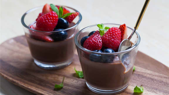 Panna cotta au lait de soya