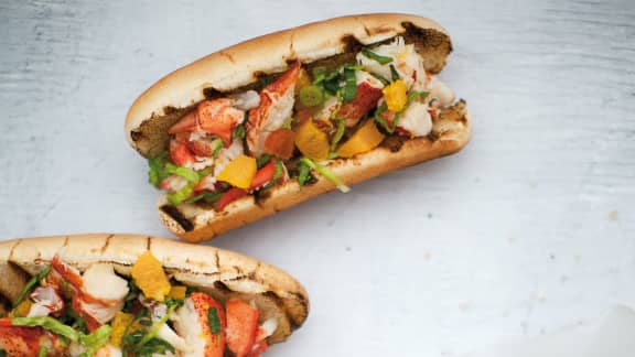Samedi midi : Guédilles de homard à l'orange