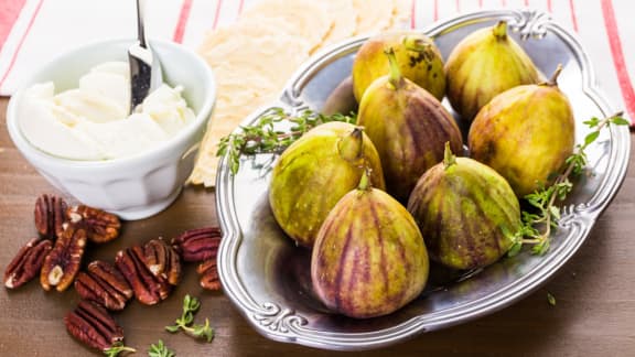 Figues au balsamique et crème fouettée