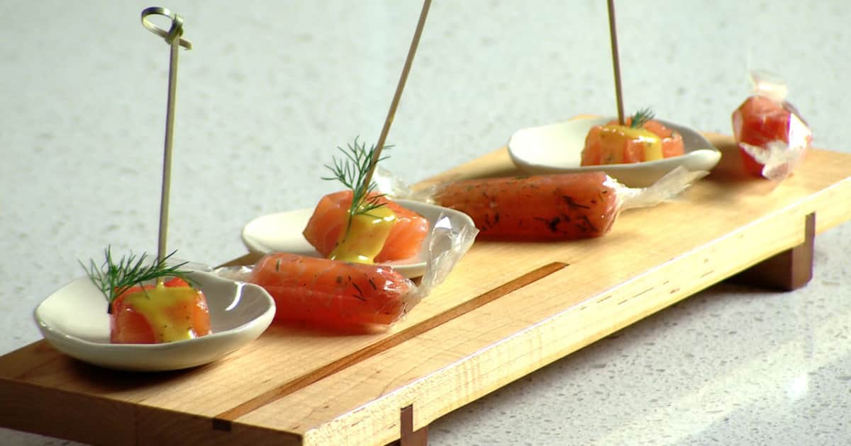 Bonbons de saumon « Gravlax » Zeste