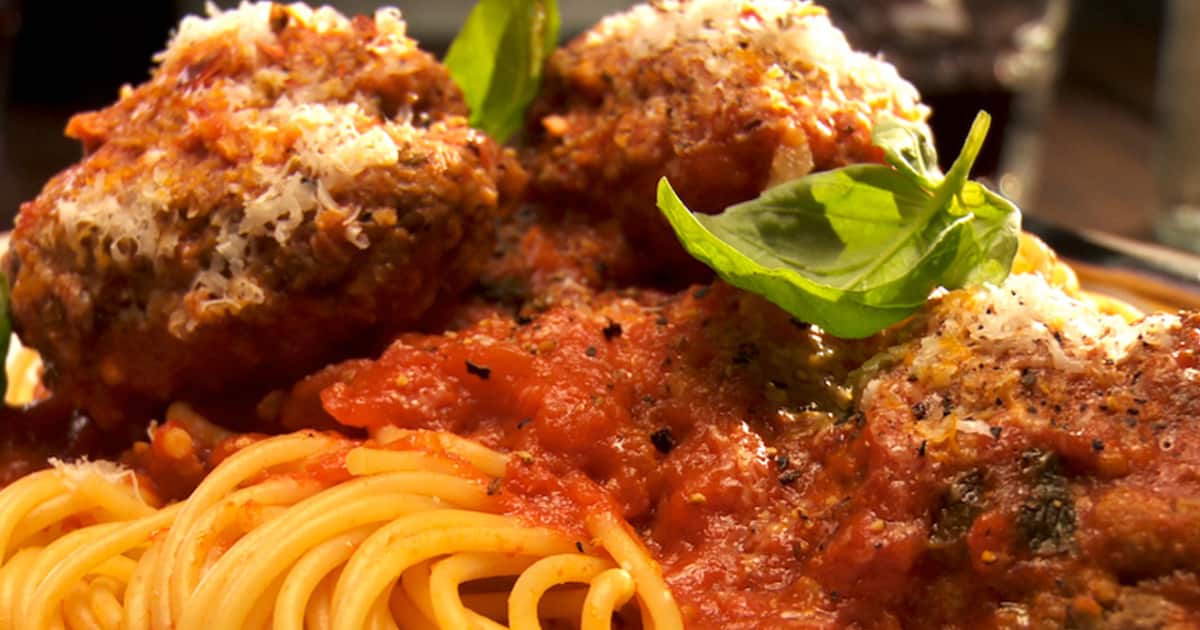 Recette Spaghetti al dente, boulettes de viande à l'italienne
