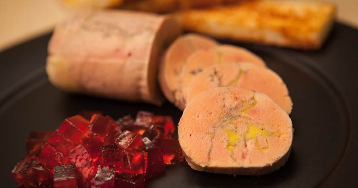 Foie gras au torchon au cidre de glace Zeste
