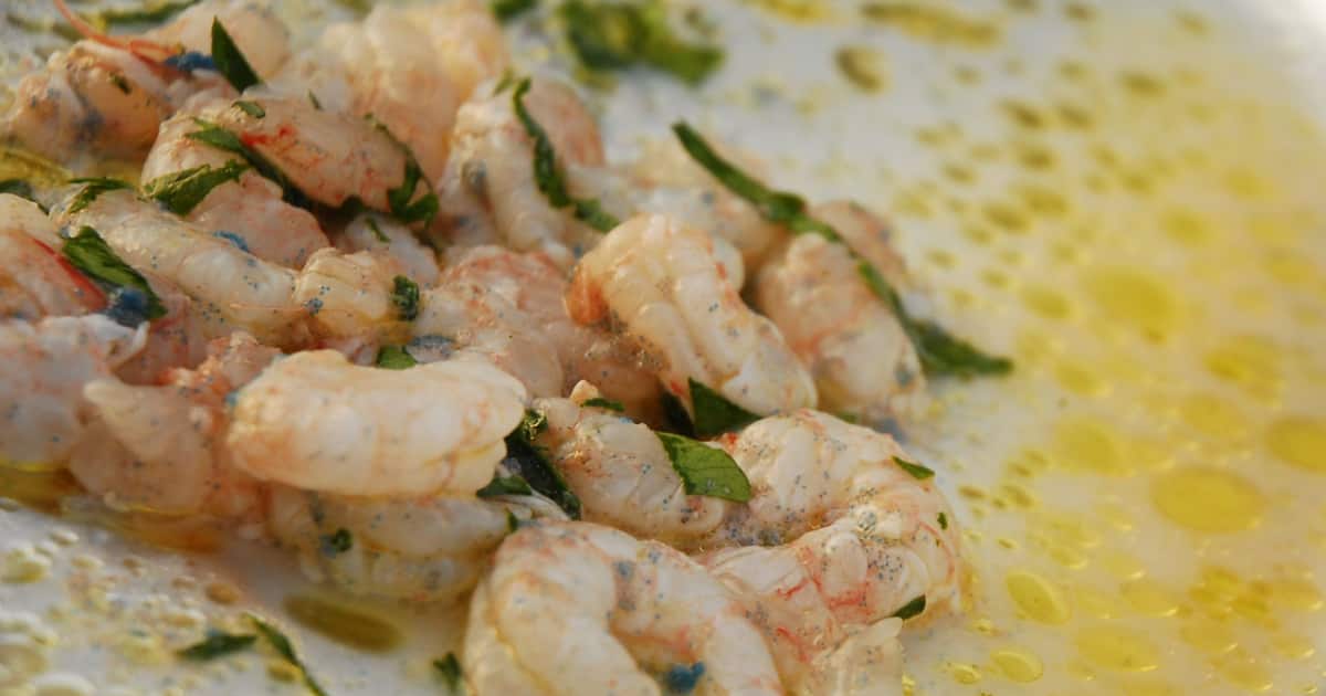Crevettes crues marinées Zeste