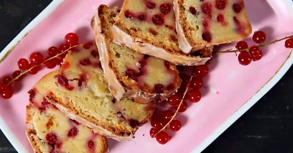 Cake aux groseilles et son glaçage | Zeste