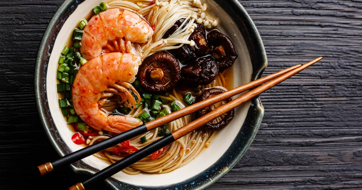 Recette de soupe asiatique aux champignons Zeste