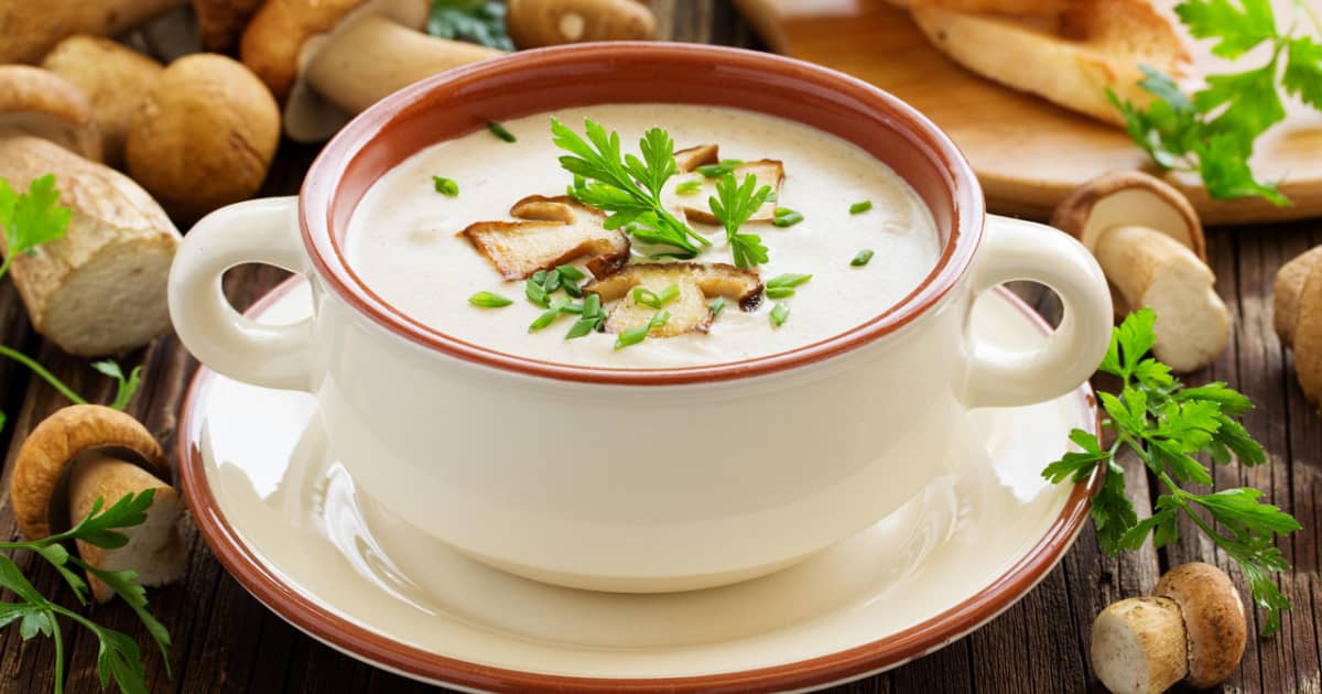 Potage aux champignons on sale facile