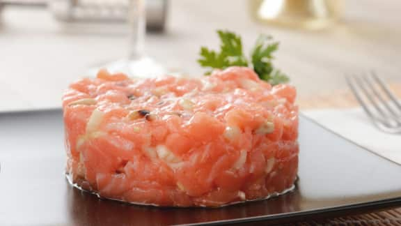 tartare de saumon croquant