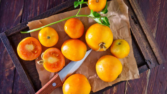 vinaigrette de tomates jaunes