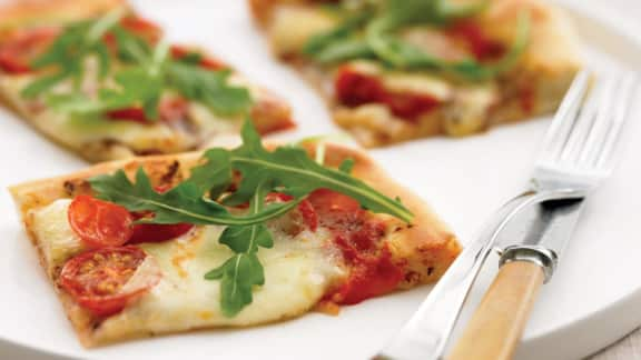 pizza aux tomates confites