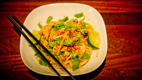 pad thaï au poulet