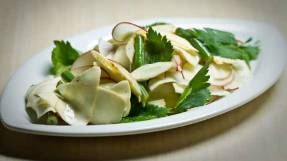 salade de panais aux haricots verts