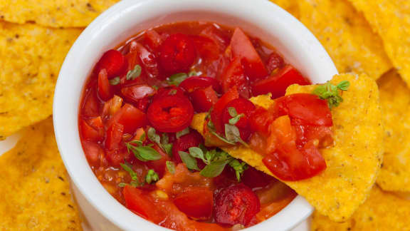 salsa de tomates grillées