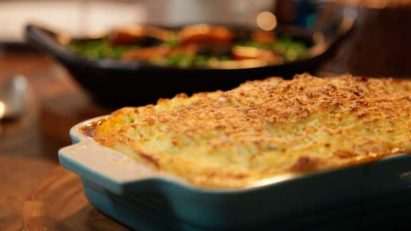 hachis parmentier à l'agneau gratiné (Shepherd's pie)