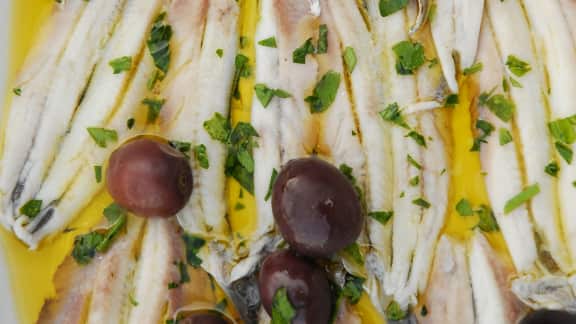 anchois marinés