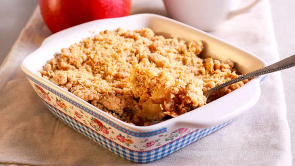 gâteau crumble aux pommes