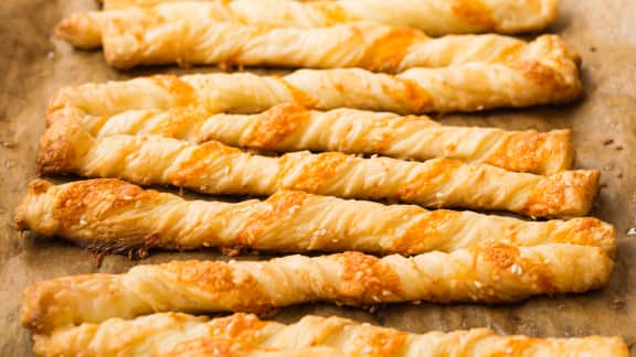 torsades au fromage et sésame