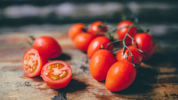 pizza aux tomates cerises