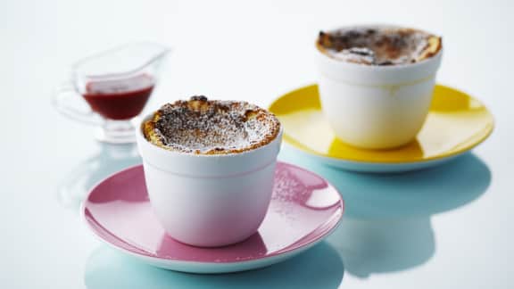 soufflés à l'abricot et à l'orange