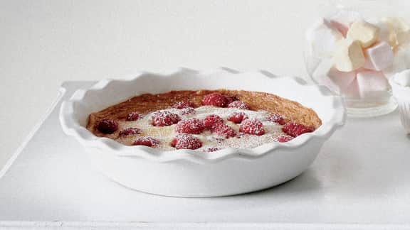 clafoutis aux framboises