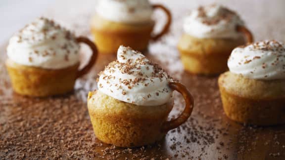 gâteaux individuels au cappuccino