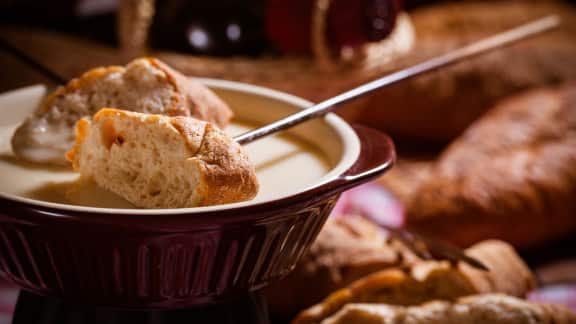 fondue au fromage Brie Bonaparte