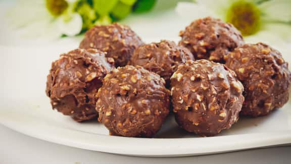 Recette de rochers aux noisettes et au chocolat