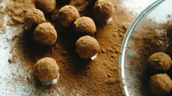 bouchées truffées à l'avocat