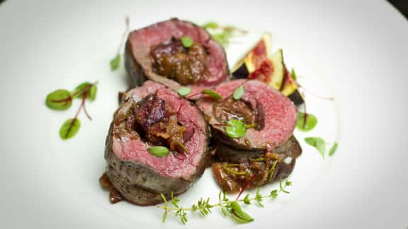 filet de chevreuil aux figues mauves