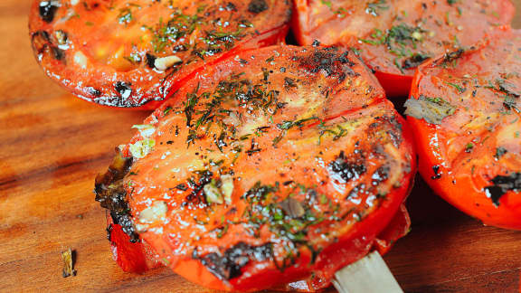 tomates grillées à l'aneth