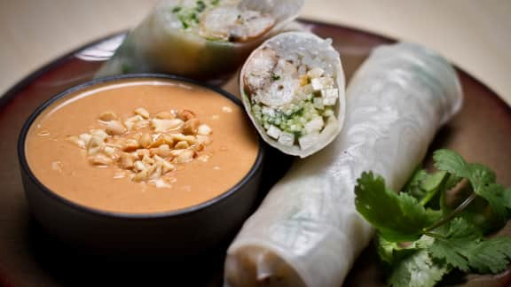 rouleaux de langoustines aux endives