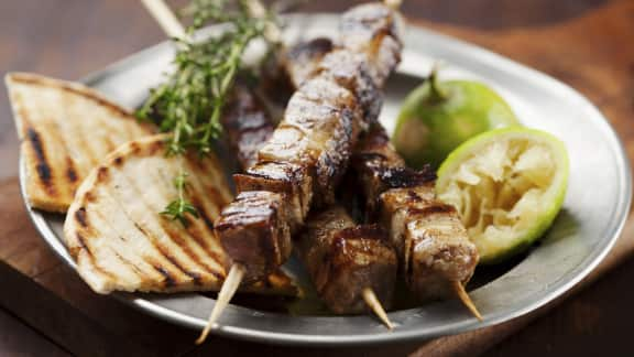 boeuf grillé à la farine d'arachide