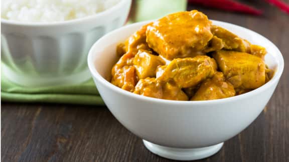 curry de poulet piquant de Bali