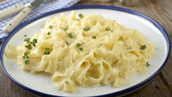 fettuccinis alfredo à la manière de Buddy