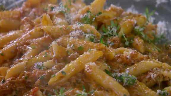 pâtes bolognaise au lapin