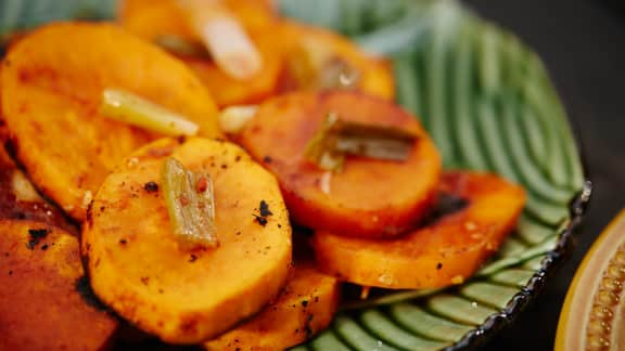 patates douces et curry