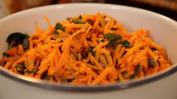 salade de carottes au cumin et à l'orange