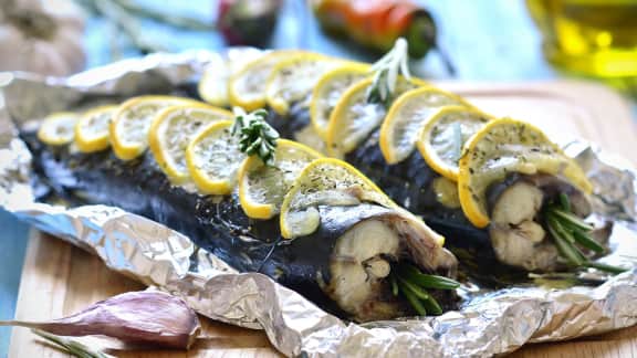 poisson du jardin en papillote