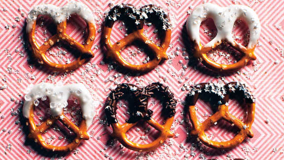 bretzels au chocolat