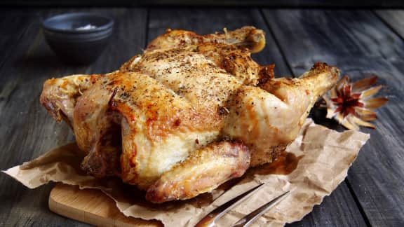 poulets de Cornouailles grillés aux épices marocaines