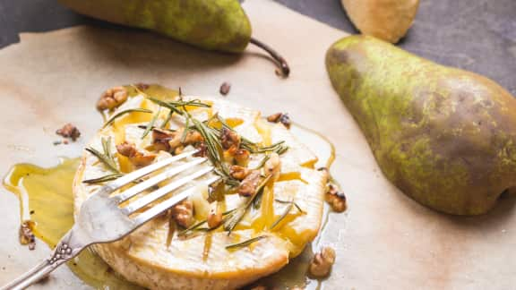 camembert à la gelée de poivrons