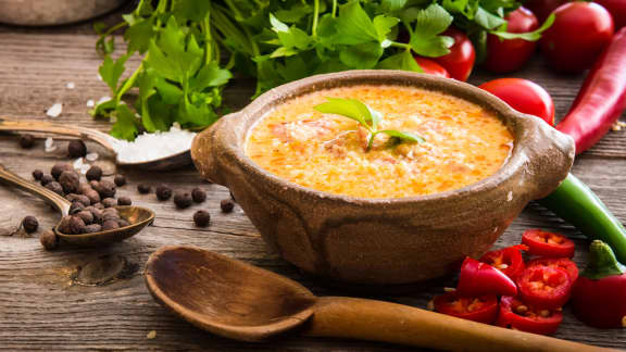 coulis de tomate à la coriandre