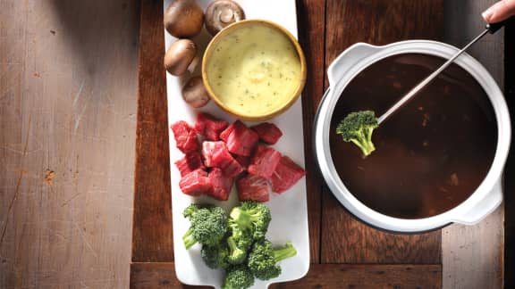 Recette de fondue Bourguignonne