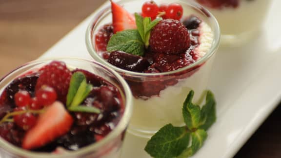 Verrine aux fruits rouges et au chocolat