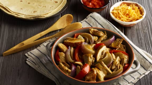 Fajitas au poulet à la mijoteuse