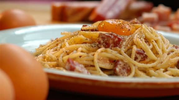 Vendredi : Spaghetti carbonara